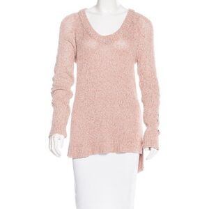 Rag & Bone Pink High Low Slouchy sweater